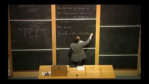 Oxford   06  Microscopic View of Vibrations in Solids in One Dimension I  The Monatomic Harmonic Cha
