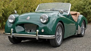 1954 Triumph TR2 - Cold start &amp; Test drive