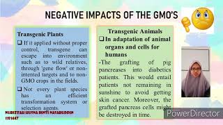 G3 - ARE TRANSGENIC ORGANISMS SAFE?