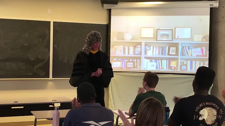 Isaac Newton Visits Professor Howell's Calculus Cl...