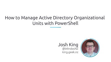 How To Manage Active Directory Organizational Units With PowerShell