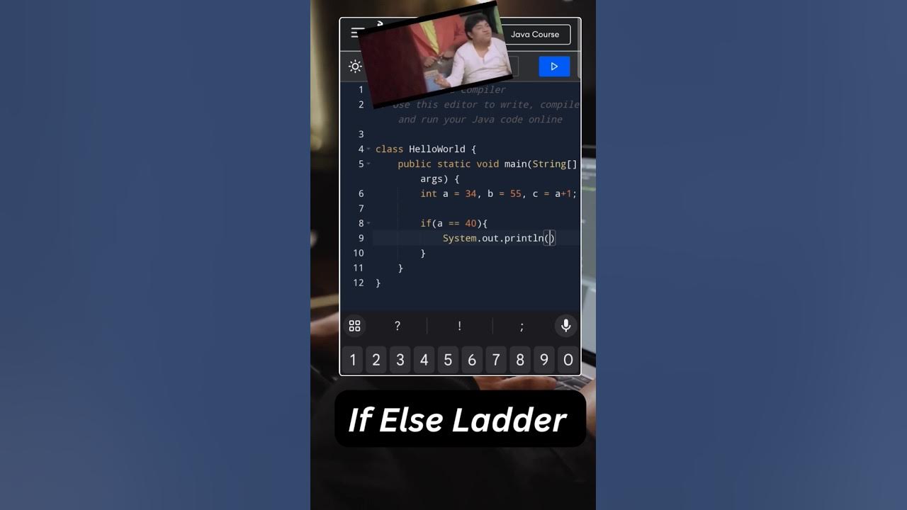 Java IF Else Ladder | #shorts #java - YouTube