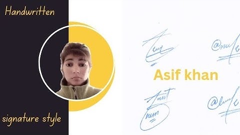 Asif khan name signature style with arooj