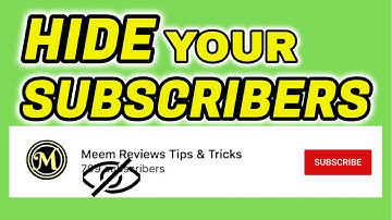 Subscriber Count: How to Hide Subscribers on YouTube 2020 (NEW METHOD)