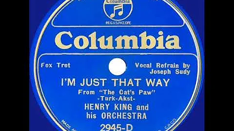 1934 Henry King - Im Just That Way (Joseph Sudy, v...