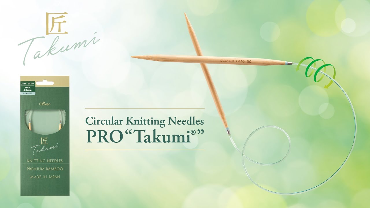 Clover Takumi Bamboo Interchangeable Circular Knitting Needle Set