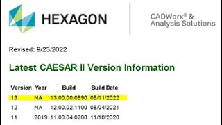 CAESAR II v13 HotFix1 V 13 00 00 0890