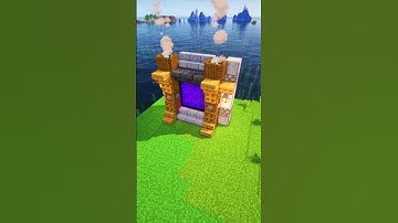 Cool Nether Portal For Your Minecraft World In UNDER 2 Minutes!