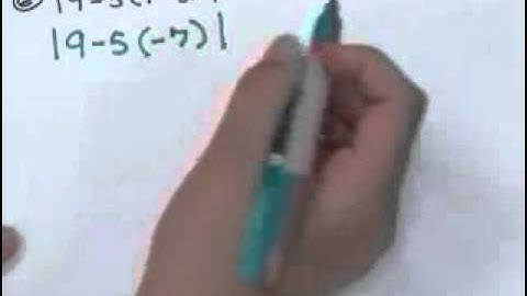 Order of Operations (absolute values)