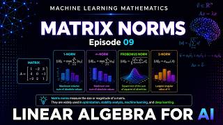 Machine Learning Mathematics Ep 09 | Matrix Norms | Linear Algebra for AI