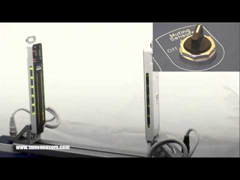 Sunx SF4C Safety Light Curtain Welded Relay - YouTube