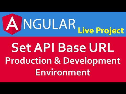 Create Project in Angular 7/8/9 in Hindi #13 HTTP Base URLs of Production and Development