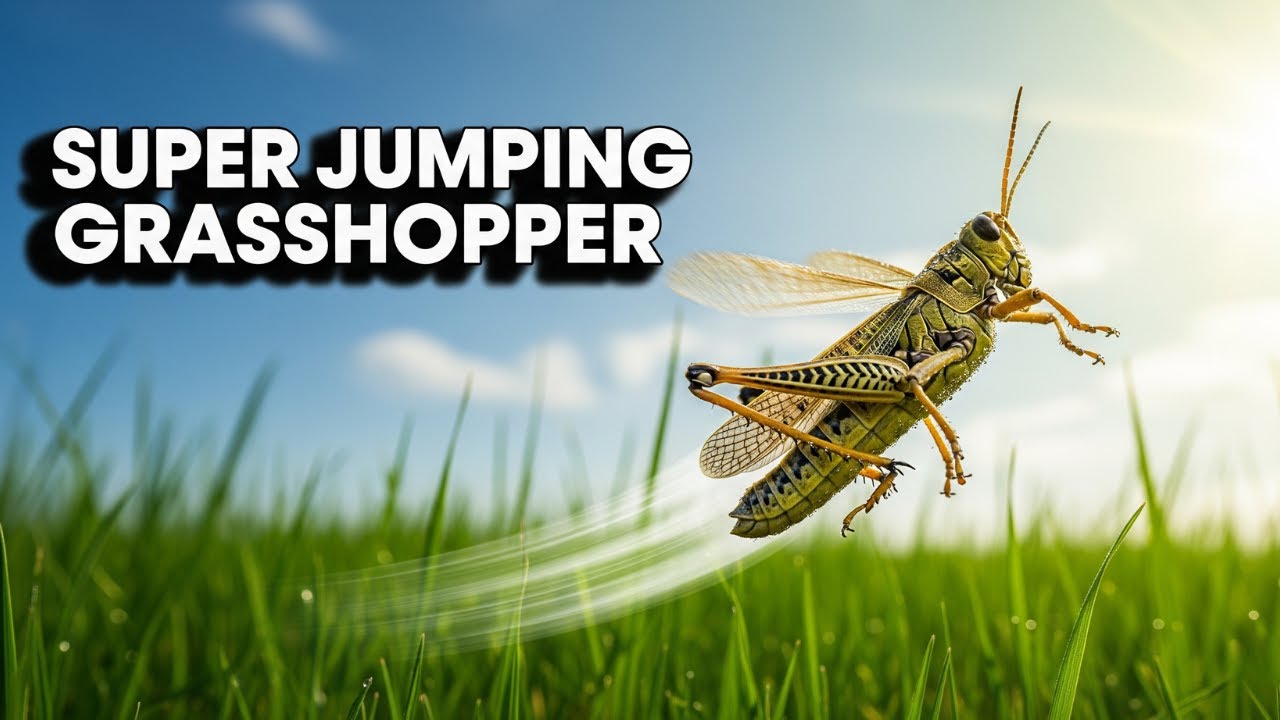 Grasshoppers | Amazing Jump 20 Times Their Body Length