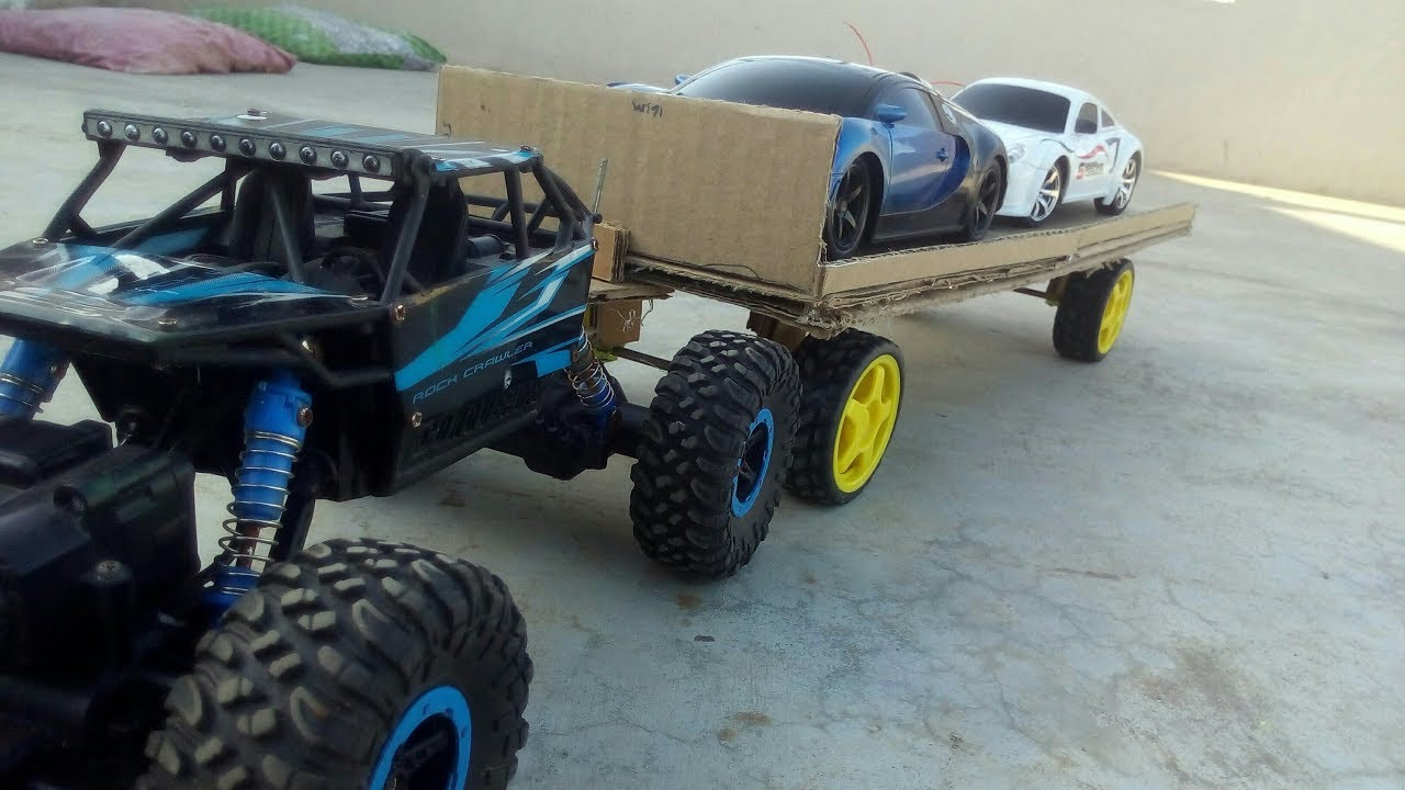 How to make a car transport truck car transporter YouTube