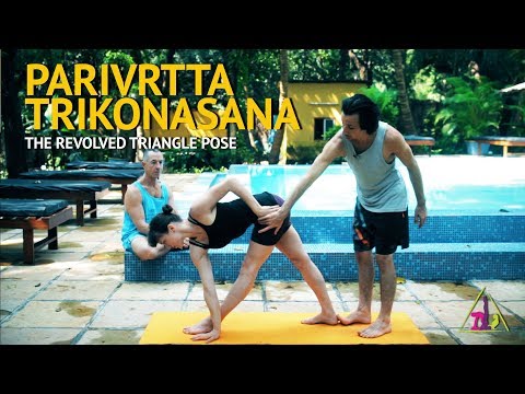 Parivrtta Trikonasana (Revolved Triange Posture) - Ashtanga Yoga with Joey Miles