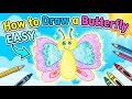 How to Draw a Butterfly EASY 🦋