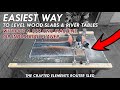 Easiest way to flatten big wood slabs and level river tables  the ce router sled  slab mill