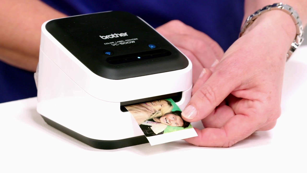 How to a bespoke photo collage with the Brother VC-500W Colour Label Printer YouTube