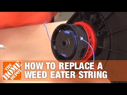 Replacing a Weed Eater String (String Trimmer Line) | The Home Depot