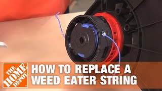 Replacing a Weed Eater String (String Trimmer Line) | The Home Depot