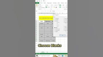 How to Delete Blank Rows Using Excel Shortcut Keys #excel #microsoft #exceltricks #exceltutorial