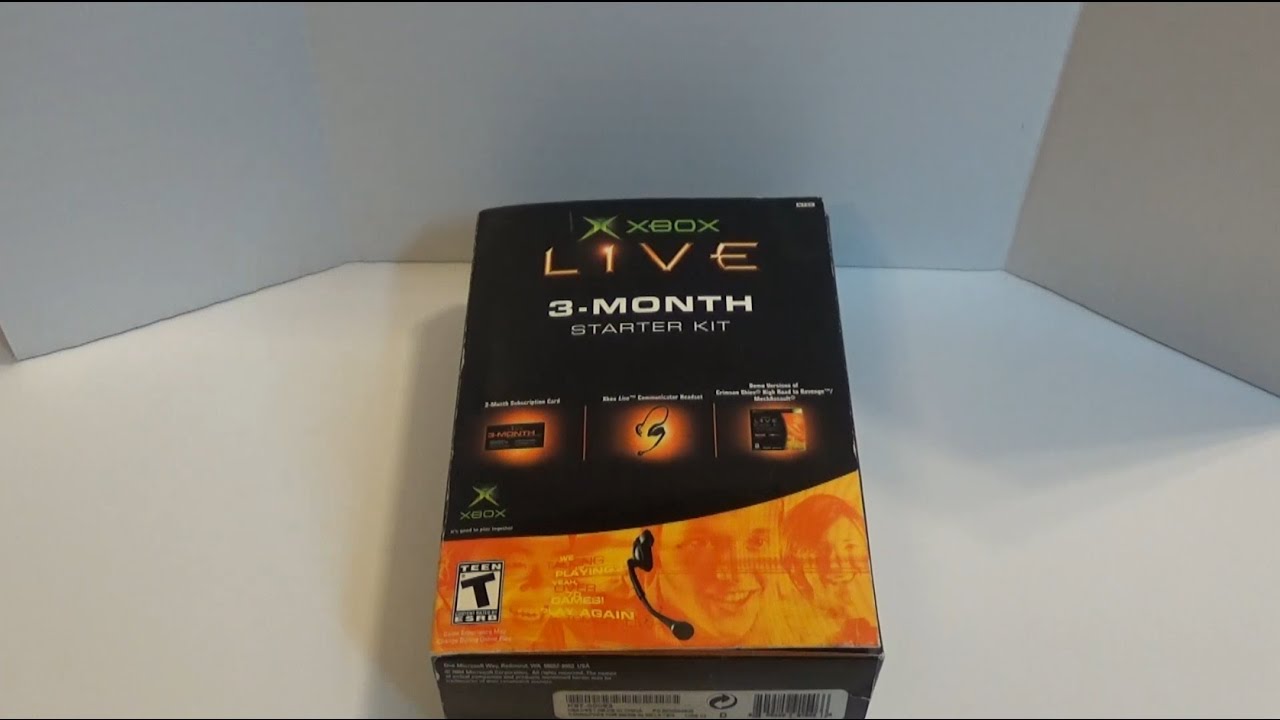 Xbox Live Start Kit Uboxing - YouTube