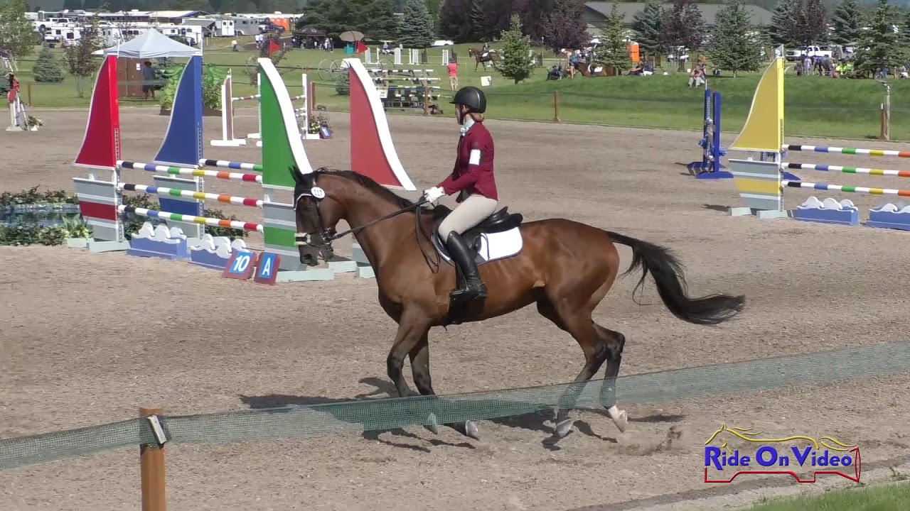 horseshoe bend 117S Hannah Hubsch on Bethel Park Intermediate Show Jumping Rebecca Farm July 2019