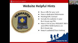 Unit Success Workshop: Marketing for Scouting Units