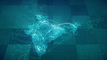 Globalization India Map Motion Graphics