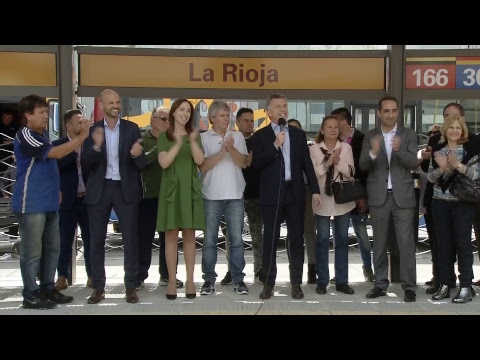 El presidente Mauricio Macri encabezó el acto de inauguración del Metrobus Oeste