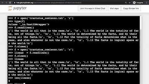 Python básico - 07 Lectura de archivos con readlines()