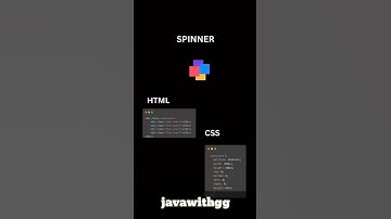Spinner HTML code with CSS code