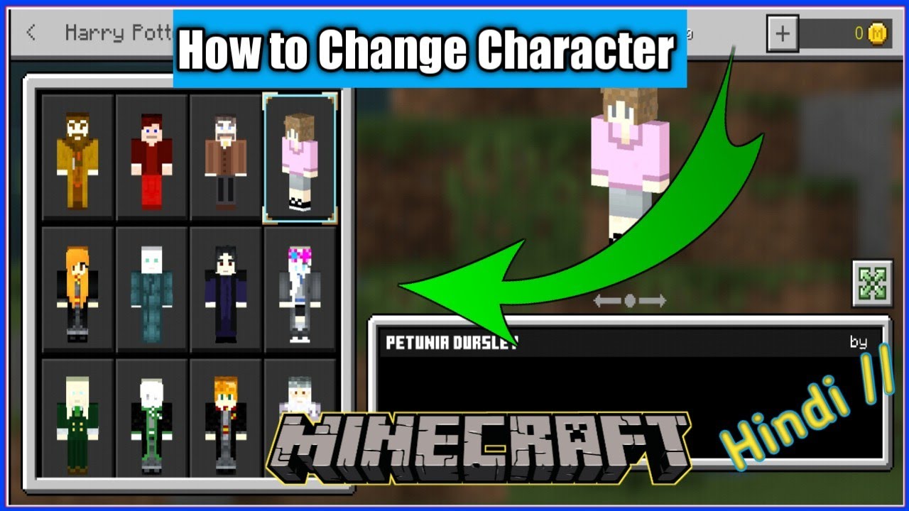 How to Change Character in Minecraft //Minecraft Hindi // Minecraft ...
