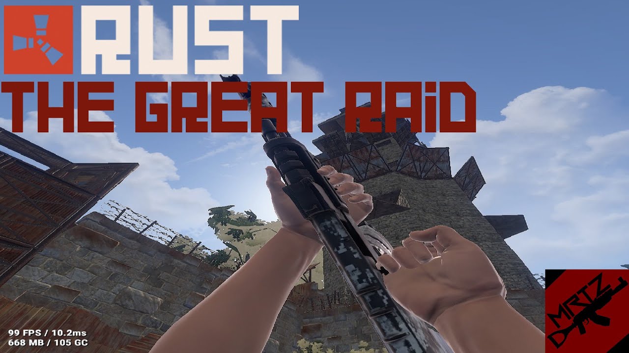 Rust: Intense 60 Rocket Raid on FBI -| Rusty Moose US |- - YouTube