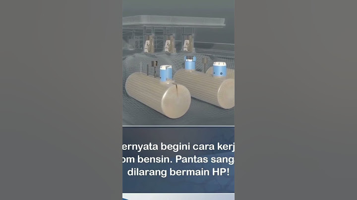 Beginilah prose's pembuatan tangki minyak pendam, di SPBU