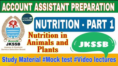 Account Assistant JKSSB Science Biology part 1 by home academy