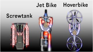 Racing with the new Nitro Type cars (Screwtank, Jet Bicycle, Hoverbike)