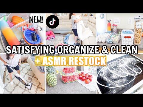 SMALL SPACE HOME ORGANIZATION | TIK TOK RESTOCK ASMR | EXTREME CLEANING
