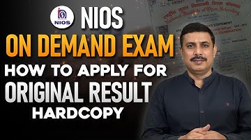 NIOS ODE result steps to get original hard copy of result