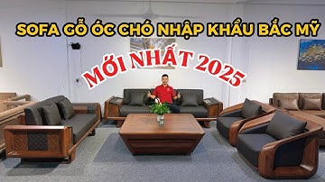 Mẫu Sofa Gỗ Óc Chó Đẳng Cấp Mới Nhất 2025 | Sofa Gỗ Hiện Đại Cho Phòng Khách | Sofa Gỗ Việt Mộc