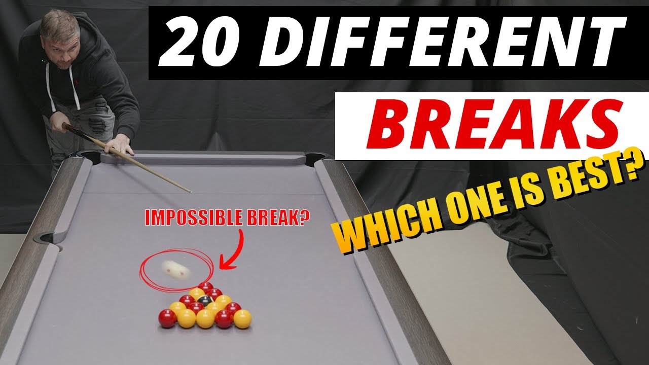 Image of video the 20 different breaks, which one is best? | 8 Ball pool tips and techniques 13