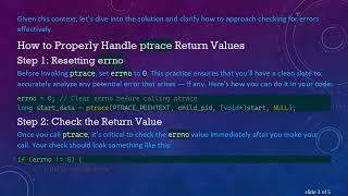 Understanding ptrace System Call: Why You Get -1 with errno=0