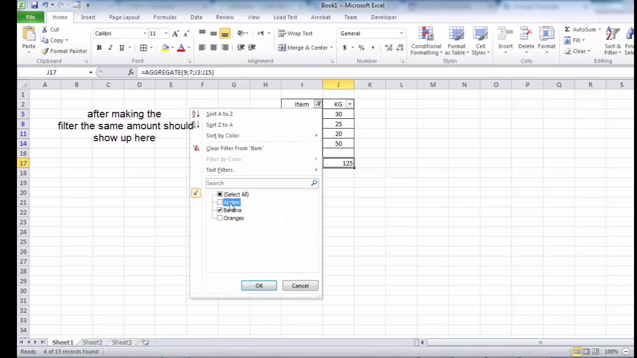 How To Sum Filtered Cells In Excel Table simple Way YouTube How To Sum Filtered Cells In Excel Table simple Way YouTube