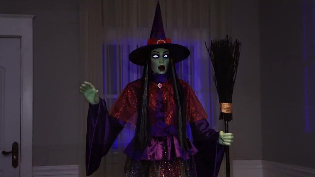 New 2023 SVI Halloween Animated Prop Sparkle Witch Animated YouTube
