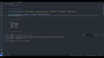 JavaScript Tutorial: Destructuring