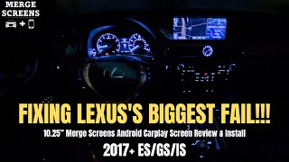 FIXING LEXUS’S BIGGEST FAIL!!! | Merge Screens Android Tablet for 2013+ Lexus ES GS IS LS