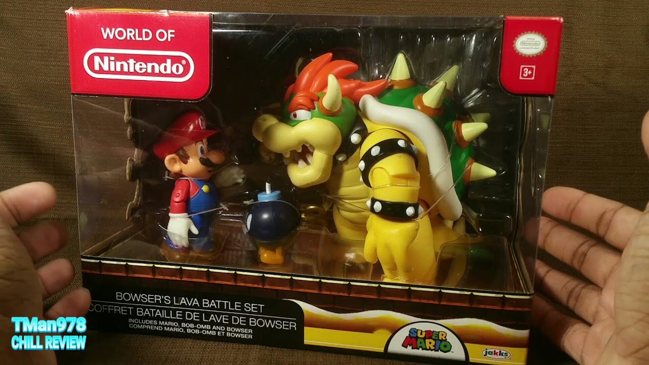 Figurine de collection Nintendo Coffret Diorama Mario et Bowser