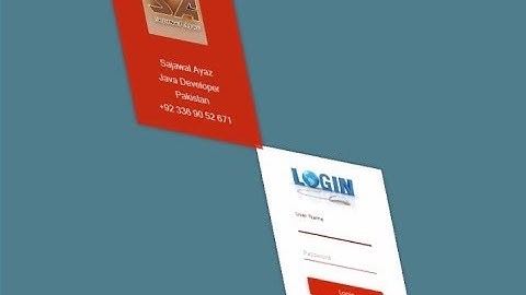 Animated Login Form | Javafx (source code)