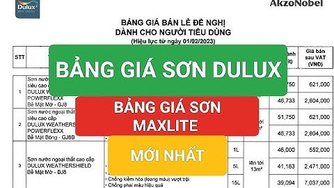 Giá thùng sơn dulux 18l bằng bao nhiêu cân năm 2024