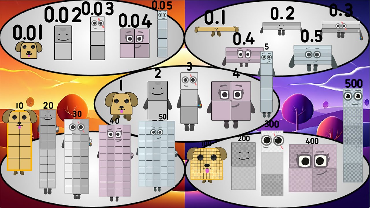 Ultimate - TEAM Numberblocks Band But 100 times smaller to 100 times bigger | Mashup - Performing!